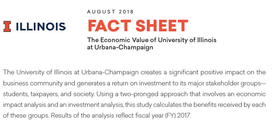 The Economic Value Of University Of Illinois At Urbana-Champaign | You ...